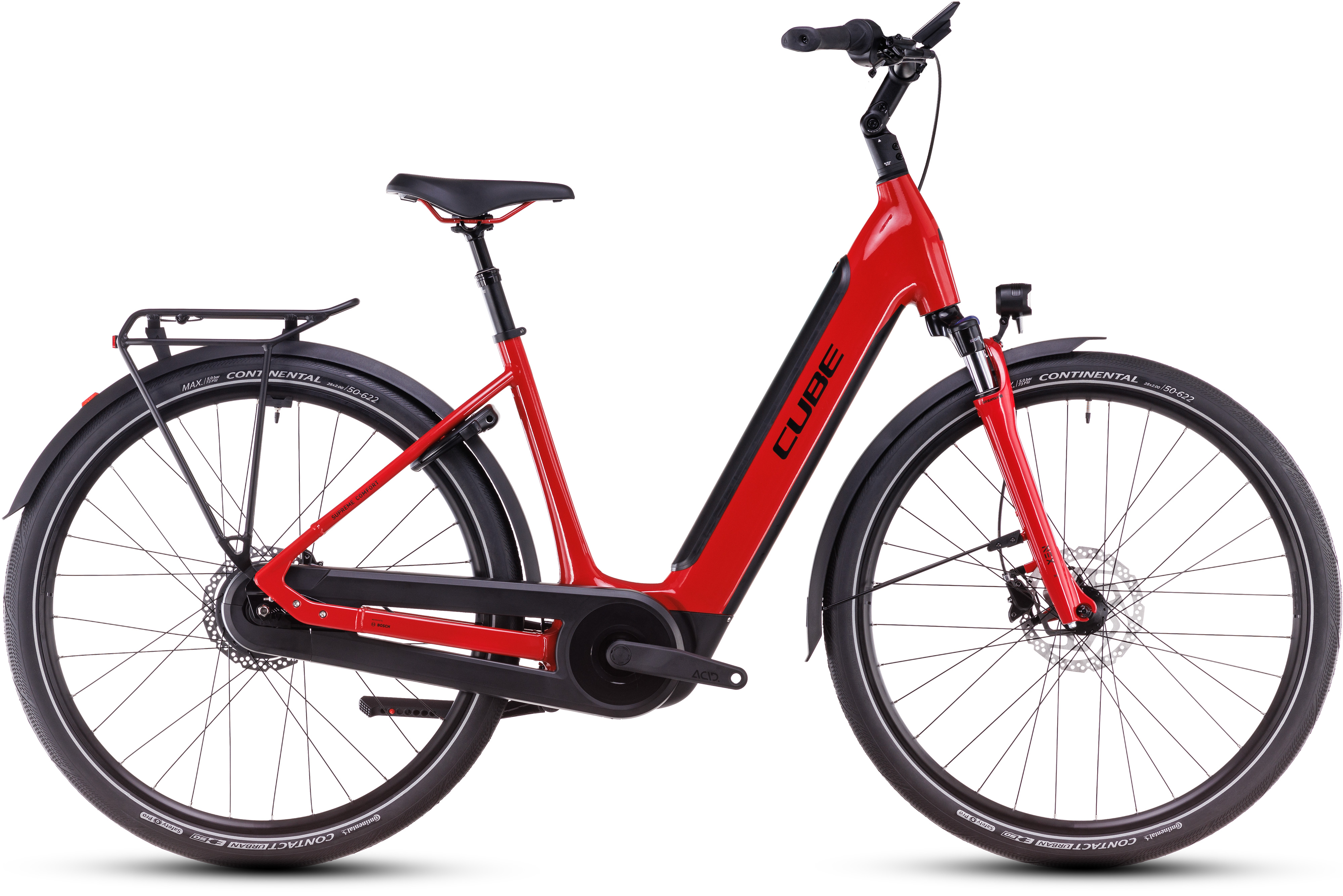Cube Supreme Hybrid Comfort Pro 625 firered´n´black  Cube Supreme Hybrid Comfort Pro 625 firered´n´black